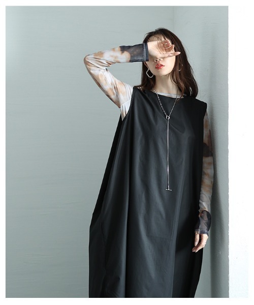 Sawa a la mode(サワアラモード)の「ゆったりノースリーブカットソーワンピース(ワンピース・レディース・レッド/イエロー/ブラック・FREE)」の15枚目の写真