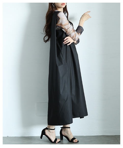 Sawa a la mode(サワアラモード)の「ゆったりノースリーブカットソーワンピース(ワンピース・レディース・レッド/イエロー/ブラック・FREE)」の13枚目の写真