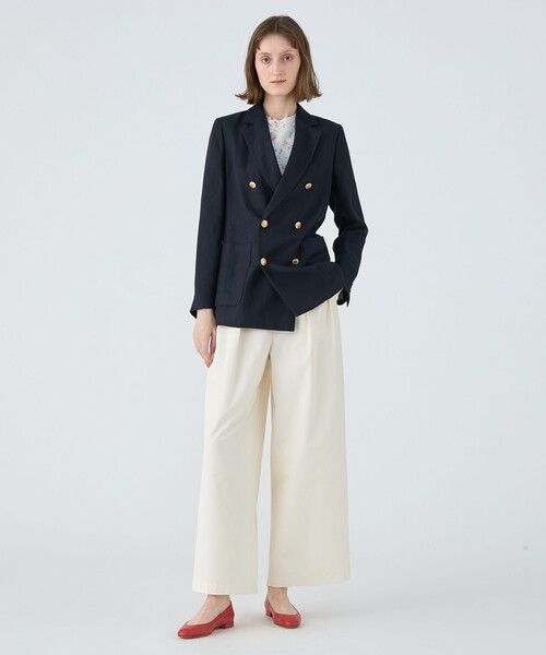 セール】シルクネップウェザー タックワイドパンツ（その他パンツ