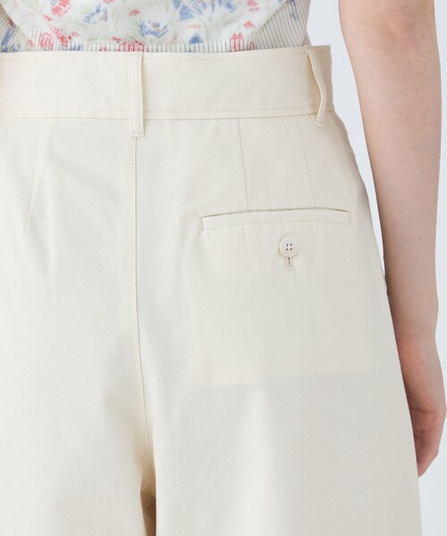 MACPHEE(マカフィー)の「シルクネップウェザー タックワイドパンツ(その他パンツ・レディース・チャコールグレー/ホワイト・32/34/36)」の5枚目の写真