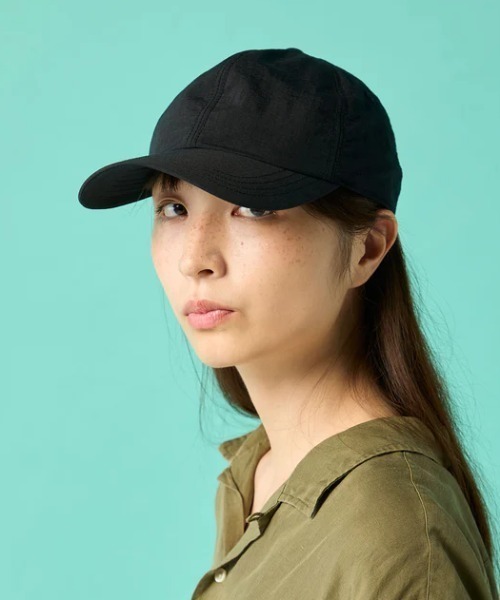 CPH(シーピーエイチ)の「CPH/シーピーエイチ/DEEP 6 PANEL CAP / NYLON TUSSAH / BLACK / 07-39(キャップ・メンズ・ブラック/オリーブ系・F)」の7枚目の写真
