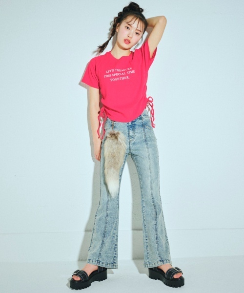 LOVETOXIC(ラブトキシック)の「【LTXC】バックル合皮サンダル(サンダル・キッズ・シルバー/ブラック・22-22.5/24-24.5cm/23-23.5cm)」の10枚目の写真