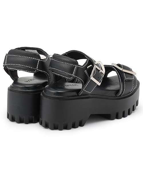 LOVETOXIC(ラブトキシック)の「【LTXC】バックル合皮サンダル(サンダル・キッズ・シルバー/ブラック・22-22.5/24-24.5cm/23-23.5cm)」の13枚目の写真