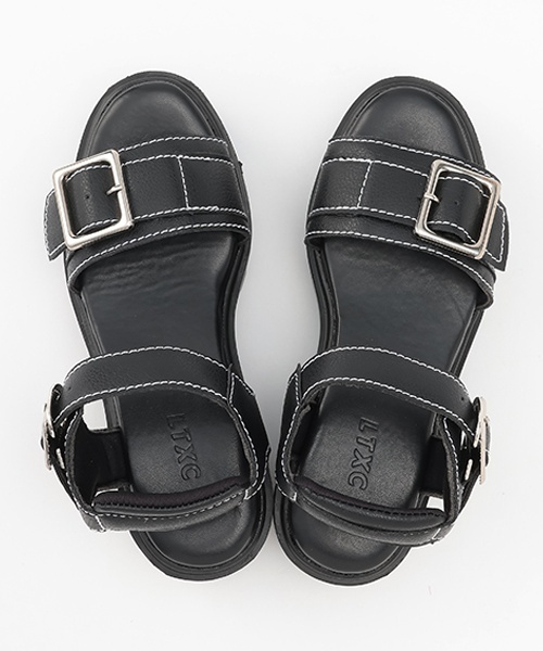 LOVETOXIC(ラブトキシック)の「【LTXC】バックル合皮サンダル(サンダル・キッズ・シルバー/ブラック・22-22.5/24-24.5cm/23-23.5cm)」の16枚目の写真