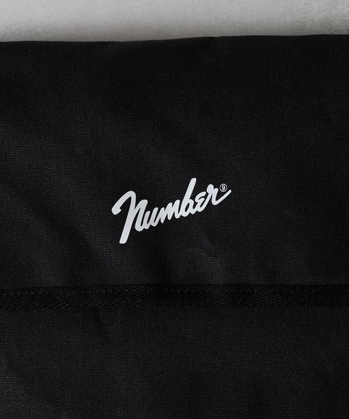 NUMBER (N)INE（ナンバーナイン）の「CANVAS 2WAY HANDLE FLAP SHOULDER BAG / SMALL / コットン キャンバス 2way ハンドル フラップ ショルダーバッグ スモールサイズ（ショルダーバッグ・メンズ・ブラック/アイボリー・FREE）」の18枚目の写真