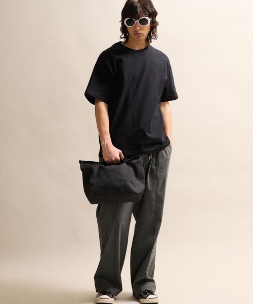 CANVAS 2WAY HANDLE FLAP SHOULDER BAG / SMALL / コットン