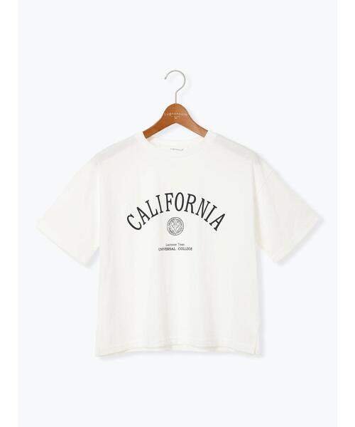 Lugnoncure(ルノンキュール)の「【接触冷感】カレッジ風ロゴTシャツ(Tシャツ/カットソー・レディース・オフホワイト/グレー/チャコールグレー・F)」の13枚目の写真