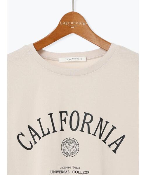 Lugnoncure(ルノンキュール)の「【接触冷感】カレッジ風ロゴTシャツ(Tシャツ/カットソー・レディース・オフホワイト/グレー/チャコールグレー・F)」の17枚目の写真
