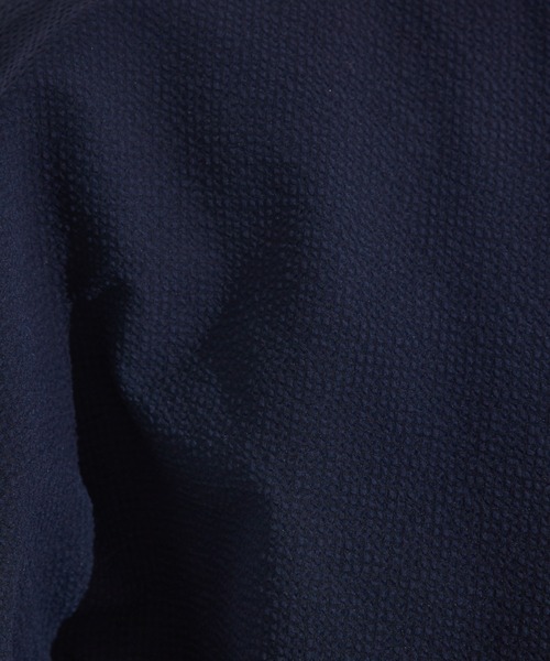 qualite（カリテ）の「【セットアップ対応】シアサッカーブルゾン/夏服/サマージャケット/オフィスカジュアル/ドルマンジャケット（ブルゾン・レディース・ベージュ/ネイビー・38/36）」の13枚目の写真