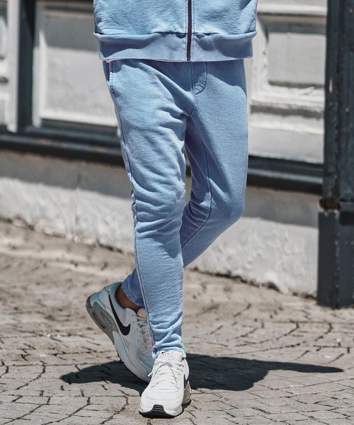 felkod(フィルコッド)の「mp13754- Knit Denim Spindle Pants スピンドルパンツ(その他パンツ・メンズ・ライトインディゴブルー/インディゴブルー・S/M/L)」の3枚目の写真