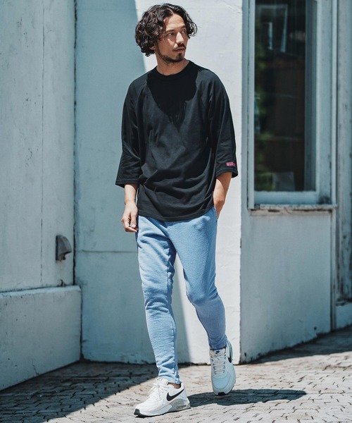 felkod(フィルコッド)の「mp13754- Knit Denim Spindle Pants スピンドルパンツ(その他パンツ・メンズ・ライトインディゴブルー/インディゴブルー・S/M/L)」の6枚目の写真