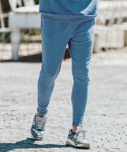 felkod(フィルコッド)の「mp13754- Knit Denim Spindle Pants スピンドルパンツ(その他パンツ・メンズ・ライトインディゴブルー/インディゴブルー・S/M/L)」の13枚目の写真