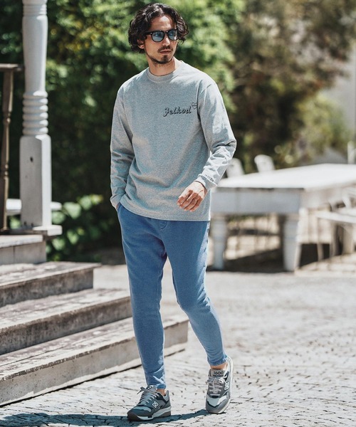 felkod(フィルコッド)の「mp13754- Knit Denim Spindle Pants スピンドルパンツ(その他パンツ・メンズ・ライトインディゴブルー/インディゴブルー・S/M/L)」の14枚目の写真