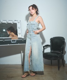 BLONDEY | ブリーチデニムタイトワンピース(ワンピース)