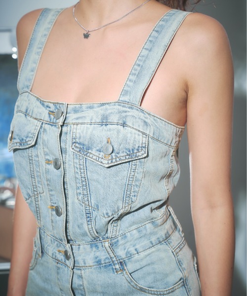 BLONDEY（ブロンディ）の「ブリーチデニムタイトワンピース（ワンピース・レディース・ブルー・MEDIUM/SMALL）」の17枚目の写真