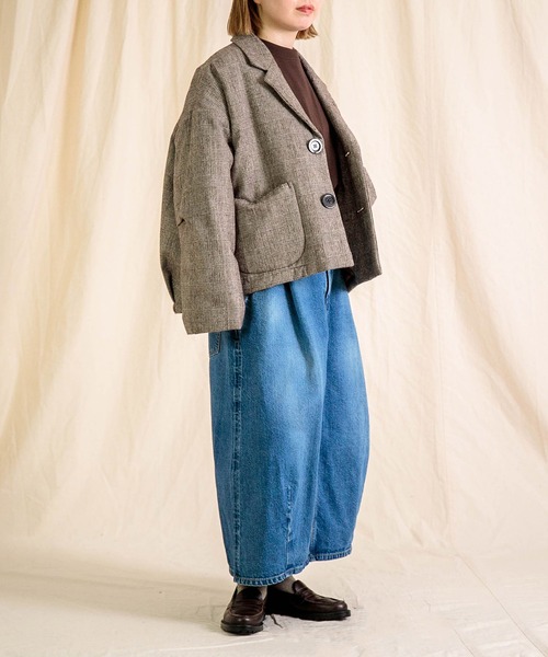 Brocante（ブロカント）の「[Brocante / ブロカント] ヴィンテージ天竺 ユニヴェルセルロンTシャツ（Tシャツ/カットソー・レディース・ブラウン・2）」の4枚目の写真