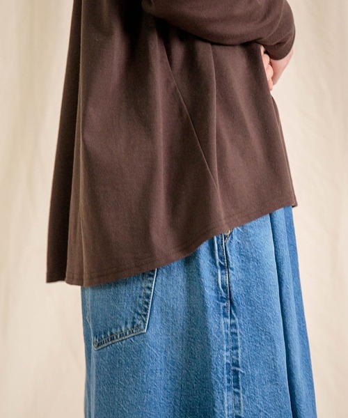 Brocante（ブロカント）の「[Brocante / ブロカント] ヴィンテージ天竺 ユニヴェルセルロンTシャツ（Tシャツ/カットソー・レディース・ブラウン・2）」の12枚目の写真