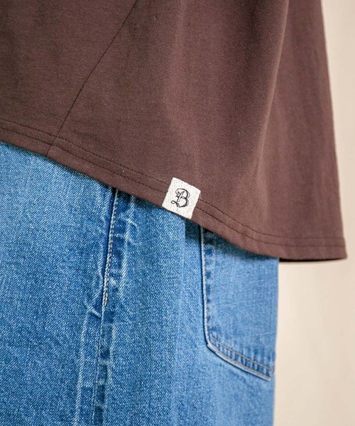 Brocante（ブロカント）の「[Brocante / ブロカント] ヴィンテージ天竺 ユニヴェルセルロンTシャツ（Tシャツ/カットソー・レディース・ブラウン・2）」の13枚目の写真