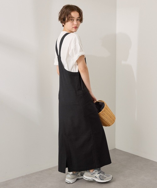 ✨専用✨【美品】スローブイエナ アイラインジャンパースカート リネンブレンド ✨専用✨【美品】スローブイエナ アイラインジャンパースカート