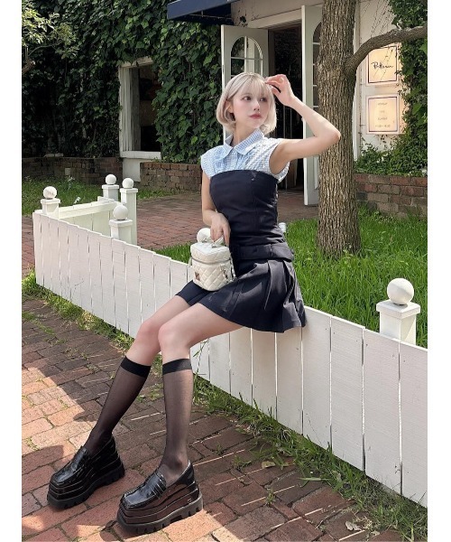 darich ダーリッチ レイヤードベアミニワンピース ダーリッチ Darich レイヤードベアミニワンピース （ブラック