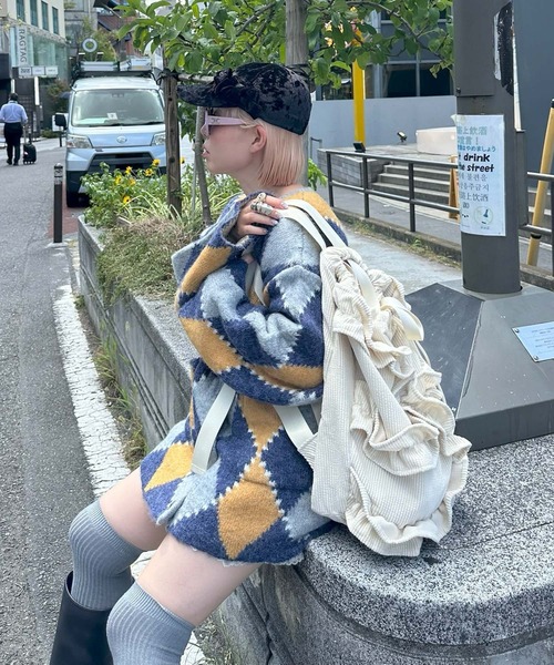 Alley Tokyo（アリートーキョー）の「【Alley Tokyo × Casselini】フリルナップサック（バックパック/リュック・レディース・キナリ・FREE）」の14枚目の写真