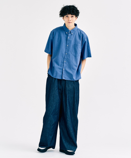 セール】コットンリネン S/S シャツ（シャツ/ブラウス）｜417