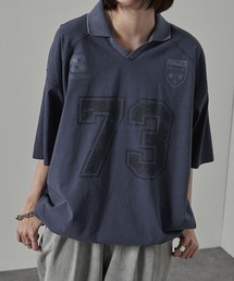 Alfred Alex（アルフレッドアレックス）の「【Alfred Alex】ヴィンテージ ピグメント加工 ナンバリングゲームTシャツ（Tシャツ/カットソー）」