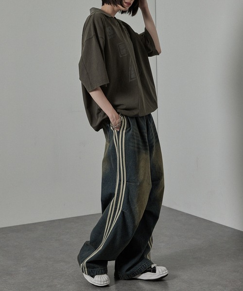 Alfred Alex】ヴィンテージ ピグメント加工 ナンバリングゲームTシャツ