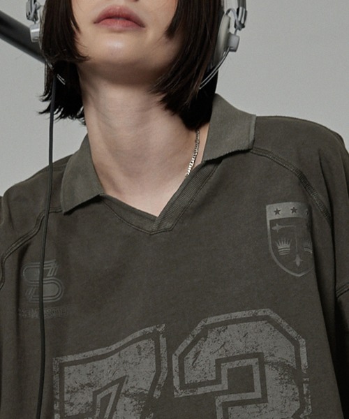 Alfred Alex(アルフレッドアレックス)の「【Alfred Alex】ヴィンテージ ピグメント加工 ナンバリングゲームTシャツ(Tシャツ/カットソー・メンズ・ネイビー/レッド/ブラック/グレー・M/L)」の18枚目の写真
