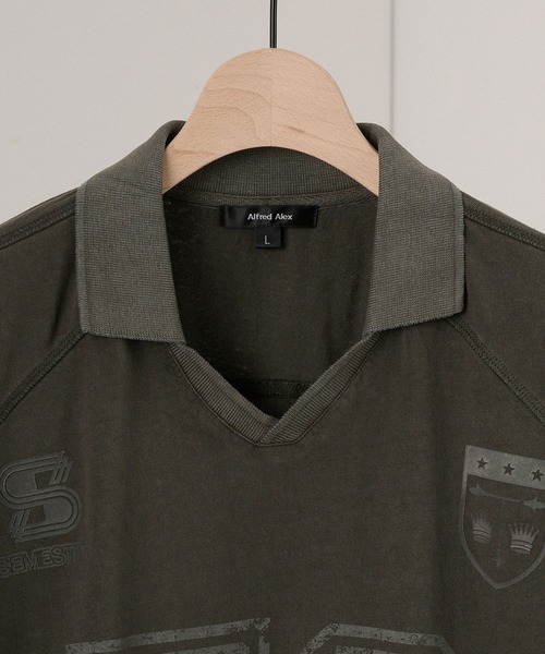 Alfred Alex】ヴィンテージ ピグメント加工 ナンバリングゲームTシャツ