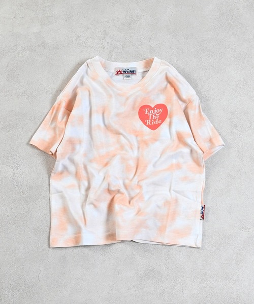 LSP WOW(エルエスピーワオ)の「【LSP WOW!】タイダイプリントTee(Tシャツ/カットソー・キッズ・ブルー/ピンク系その他/ピンク/ベージュ系その他/ベージュ/ブルー系その他・80/90/100/110/120/130)」の2枚目の写真
