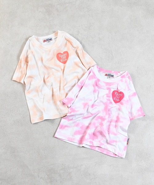 LSP WOW(エルエスピーワオ)の「【LSP WOW!】タイダイプリントTee(Tシャツ/カットソー・キッズ・ブルー/ピンク系その他/ピンク/ベージュ系その他/ベージュ/ブルー系その他・80/90/100/110/120/130)」の7枚目の写真