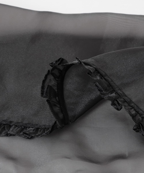 【新品未使用】GANNI(ガニー) バンダナスカーフ GANNI Silk Organza Frill Scarf（バンダナ/スカーフ）｜GANNI
