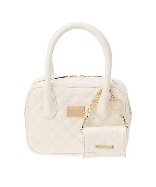 MERCURYDUO（マーキュリーデュオ）の「マイクロバッグ付きミニバッグ（ハンドバッグ・レディース・アイボリー/ブラック・FREE）」の2枚目の写真