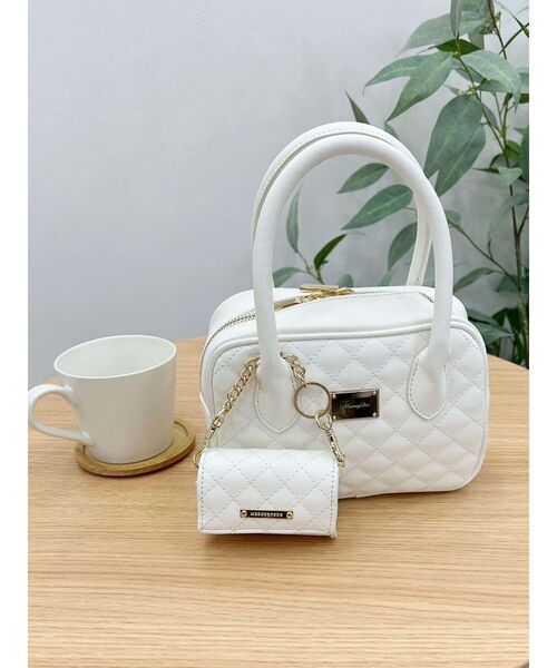 MERCURYDUO（マーキュリーデュオ）の「マイクロバッグ付きミニバッグ（ハンドバッグ・レディース・アイボリー/ブラック・FREE）」の13枚目の写真