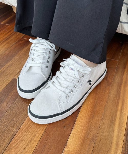 U.S. POLO ASSN.(ユーエスポロアッスン)の「U.S. POLO ASSN 加硫 ローカット キャンバススニーカー(スニーカー・レディース・ブラック/ホワイト・22.5cm/23cm/23.5cm/24cm/24.5cm/25cm)」の10枚目の写真
