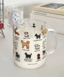 Made in I(ChCAC)Dog art clear cup(OX/}OJbv/^u[)