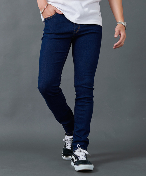 CavariA（キャバリア）の「テーパードスキニーデニムパンツ（デニムパンツ・メンズ・ブラック/ワンウォッシュ・マルチサイズ）」の9枚目の写真