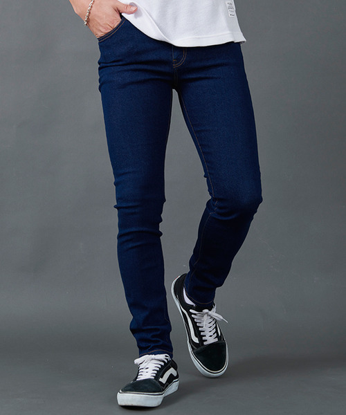 CavariA（キャバリア）の「テーパードスキニーデニムパンツ（デニムパンツ・メンズ・ブラック/ワンウォッシュ・マルチサイズ）」の10枚目の写真