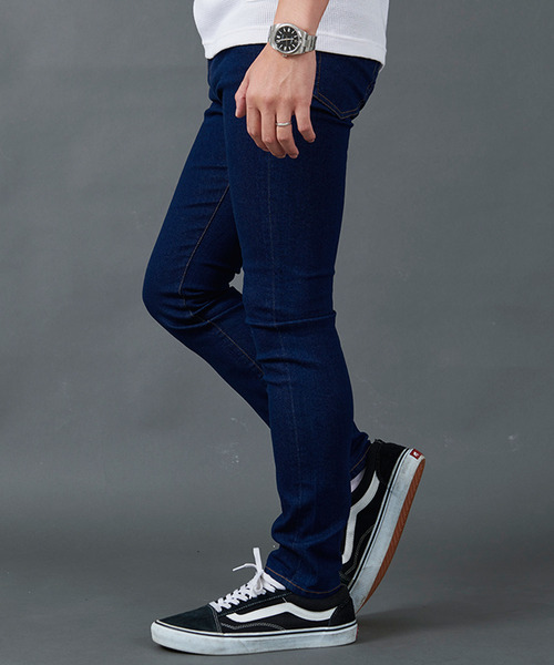 CavariA（キャバリア）の「テーパードスキニーデニムパンツ（デニムパンツ・メンズ・ブラック/ワンウォッシュ・マルチサイズ）」の11枚目の写真