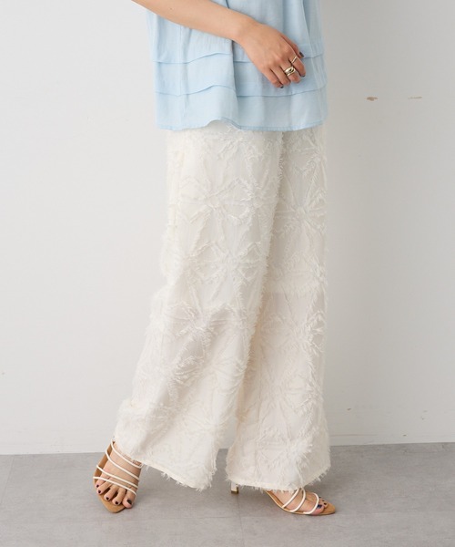 CRAFT STANDARD BOUTIQUE(クラフトスタンダードブティック)の「カットジャガードパンツ◆(その他パンツ・レディース・ブラウン/オフホワイト・FREE)」の21枚目の写真