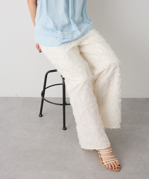 CRAFT STANDARD BOUTIQUE(クラフトスタンダードブティック)の「カットジャガードパンツ◆(その他パンツ・レディース・ブラウン/オフホワイト・FREE)」の17枚目の写真