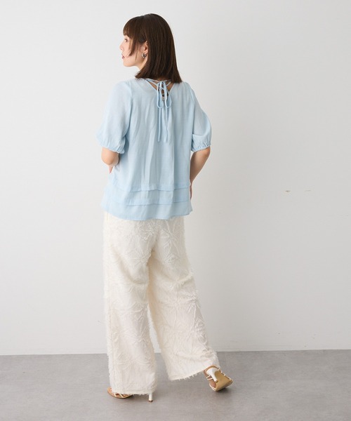 CRAFT STANDARD BOUTIQUE(クラフトスタンダードブティック)の「カットジャガードパンツ◆(その他パンツ・レディース・ブラウン/オフホワイト・FREE)」の14枚目の写真