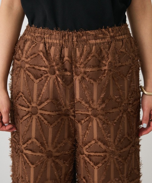 CRAFT STANDARD BOUTIQUE(クラフトスタンダードブティック)の「カットジャガードパンツ◆(その他パンツ・レディース・ブラウン/オフホワイト・FREE)」の13枚目の写真