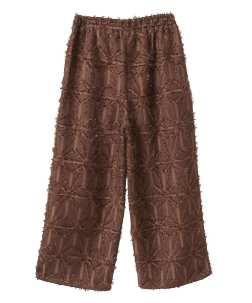 CRAFT STANDARD BOUTIQUE(クラフトスタンダードブティック)の「カットジャガードパンツ◆(その他パンツ・レディース・ブラウン/オフホワイト・FREE)」の9枚目の写真