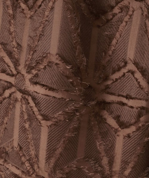 CRAFT STANDARD BOUTIQUE(クラフトスタンダードブティック)の「カットジャガードパンツ◆(その他パンツ・レディース・ブラウン/オフホワイト・FREE)」の4枚目の写真