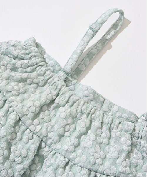 Lycee mine（リセマイン）の「【セットアップ】キャミ＆ショートパンツセット（セットアップ・キッズ・ベージュ/クリーム/ミント/ブラック・150cm/120cm/140cm/100cm/110cm/130cm）」の9枚目の写真