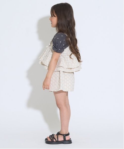 Lycee mine（リセマイン）の「【セットアップ】キャミ＆ショートパンツセット（セットアップ・キッズ・ベージュ/クリーム/ミント/ブラック・150cm/120cm/140cm/100cm/110cm/130cm）」の15枚目の写真