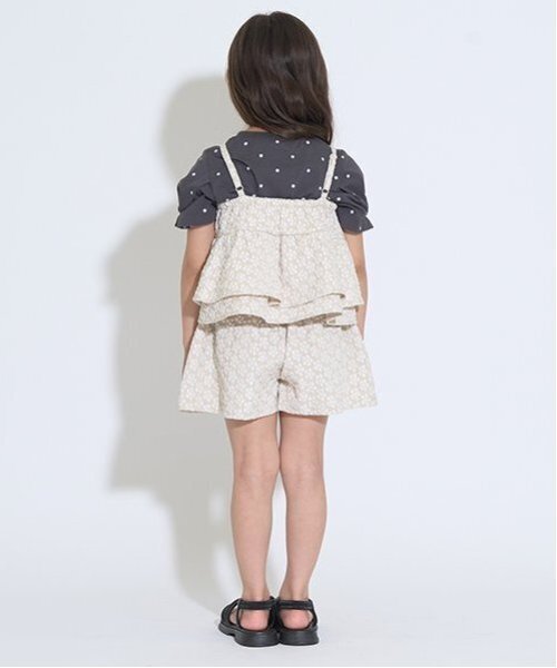 Lycee mine（リセマイン）の「【セットアップ】キャミ＆ショートパンツセット（セットアップ・キッズ・ベージュ/クリーム/ミント/ブラック・150cm/120cm/140cm/100cm/110cm/130cm）」の16枚目の写真