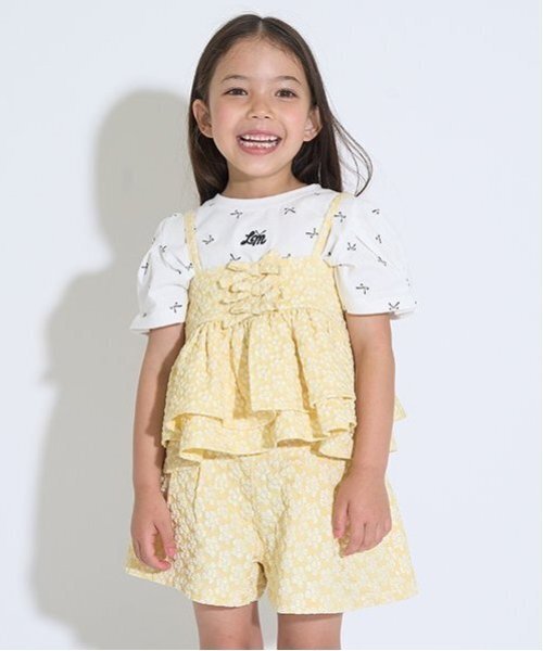 Lycee mine（リセマイン）の「【セットアップ】キャミ＆ショートパンツセット（セットアップ・キッズ・ベージュ/クリーム/ミント/ブラック・150cm/120cm/140cm/100cm/110cm/130cm）」の20枚目の写真
